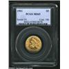 Image 3 : 1901 $5 MS65 PCGS. Fully struck throughout with rich mint frost over surfaces that show virtually no