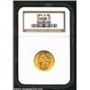 Image 1 : 1901-S $5 MS63 NGC. A lustrous lemon-gold representative. Well struck except for the final three sta