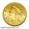Image 1 : 1907 $5 MS65 NGC. Fully struck with smooth, bright, lustrous surfaces that show only the slightest a