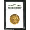 Image 1 : 1881-O $10 AU50 ANACS. A richly detailed example that has ample bright luster across the borders and