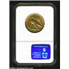 Image 2 : 1907 $10 No Motto MS61 NGC. Variegated color with a long abrasion along the Indian's jawline that ac