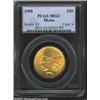 Image 1 : 1908 $10 Motto MS62 PCGS. A flashy olive-gold representative that has a clean appearance despite a c