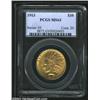 Image 1 : 1913 $10 MS63 PCGS. A well struck example that has good luster and generally unabraded surfaces. A f