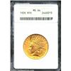 Image 1 : 1926 $10 MS64 ANACS. The fields have bright yellow-green color, while the devices have suggestions o