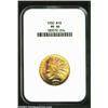 Image 3 : 1932 $10 MS66 NGC. The otherwise even orange-gold color gives way to golden-rose shadings in isolate
