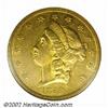 Image 1 : 1850-O $20 AU50 ANACS. The premier Double Eagle from the New Orleans Mint, the 1850-O was produced t