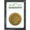 Image 3 : 1850-O $20 AU50 ANACS. The premier Double Eagle from the New Orleans Mint, the 1850-O was produced t