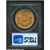 Image 2 : 1853 $20 AU53 PCGS. Bright luster outlines the stars and legends. A tiny contact mark on the rim abo