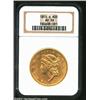 Image 3 : 1855-S $20 AU58 NGC. This is a conditionally rare offering from the second year of Double Eagle prod