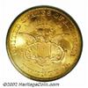 Image 2 : 1857-S $20 Bold S MS64 PCGS. Ex: S.S. Central America. 20B. This coin possesses the rich, swirling m