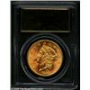 Image 3 : 1857-S $20 Bold S MS64 PCGS. Ex: S.S. Central America. 20B. This coin possesses the rich, swirling m