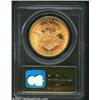 Image 4 : 1857-S $20 Bold S MS64 PCGS. Ex: S.S. Central America. 20B. This coin possesses the rich, swirling m