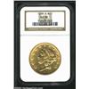 Image 1 : 1859-S $20 AU55 NGC. The base of the 18 in the date is lightly repunched. The borders have abundant.