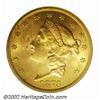 Image 1 : 1873 $20 Open 3 MS62 NGC. Both sides display rich, orange-gold color. The surfaces are frosty, if no