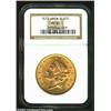 Image 3 : 1873 $20 Open 3 MS62 NGC. Both sides display rich, orange-gold color. The surfaces are frosty, if no