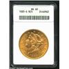 Image 1 : 1885-S $20 MS60 ANACS. Well struck and flashy with a clean reverse and not too many obverse luster g