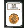 Image 1 : 1895 $20 MS63 NGC. The fields have rich honey-gold color, while pinkish luster lurks within the devi