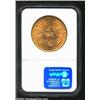 Image 2 : 1895 $20 MS63 NGC. The fields have rich honey-gold color, while pinkish luster lurks within the devi