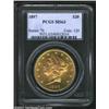 Image 1 : 1897 $20 MS63 PCGS. A well struck and flashy Double Eagle that has mildly prooflike fields. The obve