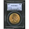 Image 1 : 1897 $20 MS63 PCGS. Well struck and lustrous with an immaculate reverse and a few faint luster graze