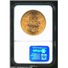 Image 2 : 1897-S $20 MS62 NGC. A highly lustrous and well struck Double Eagle that has exceptionally clean sur