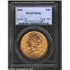Image 1 : 1900 $20 MS63 PCGS. The 1 in the date is lightly repunched below the upper serif. A boldly struck pi