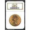 Image 1 : 1901 $20 MS64 NGC. A well struck near-Gem with imposing luster and carefully preserved surfaces. An.