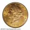 Image 1 : 1902 $20 MS64 PCGS. We are pleased to be offering several conditionally rare examples from the latte