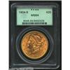 Image 1 : 1904-S $20 MS64 PCGS. A lustrous near-Gem that is well struck except for a hint of weakness on stars