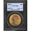 Image 1 : 1904-S $20 MS64 PCGS. A nicely struck near-Gem with good luster. A fingerprint fragment surrounds th