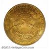 Image 2 : 1905 $20 MS63 PCGS. Despite a slightly higher mintage, the 1905 is rarer than the 1902. It is also m