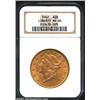 Image 1 : 1907 $20 MS64 NGC. A lustrous near-Gem that has deep olive-gold color and impressively preserved sur
