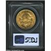 Image 2 : 1907-D $20 MS64 PCGS. A bright and flashy near-Gem with a needle-sharp strike and exceptionally pres