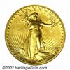 Image 1 : 1907 $20 High Relief, Wire Rim AU55 ANACS. Just the slightest friction is seen over the highpoints w