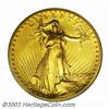 Image 1 : 1907 $20 High Relief, Wire Rim MS65 PCGS. A lovely and visually impressive Gem, both sides are blank