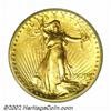 Image 1 : 1907 $20 High Relief, Flat Rim MS64 PCGS. After complaints were heard from the banking community tha