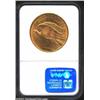 Image 2 : 1908-D $20 No Motto MS62 NGC. Reddish-gold in sheen, the suitably lustrous features are kept from a.