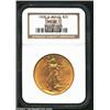 Image 1 : 1908-D $20 Motto MS62 NGC. A sharply struck and lustrous representative that has fewer than the expe