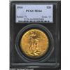 Image 1 : 1910 $20 MS64 PCGS. A bright and flashy near-Gem that has a good strike and immaculate preservation.