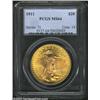 Image 3 : 1911 $20 MS64 PCGS. The 1911 is an overlooked condition rarity that is seldom seen in near-Gem condi
