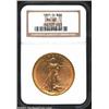 Image 1 : 1911-D $20 MS62 NGC. Warmly patinated in reddish-gold hues, the suitably bold devices are free of in