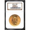 Image 1 : 1916-S $20 MS64 NGC. Warmly frosted with splendid golden-rose coloration, both sides are free of all