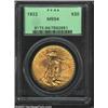 Image 1 : 1922 $20 MS64 PCGS. A sharply struck and lustrous near-Gem that has impressively preserved surfaces.