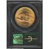 Image 2 : 1922 $20 MS64 PCGS. A sharply struck and lustrous near-Gem that has impressively preserved surfaces.