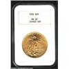 Image 1 : 1925 $20 MS62 NGC. Nicely struck and lustrous with greenish-gold color and relatively clean surfaces