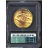Image 2 : 1927 $20 MS63 ICG. Yellow-gold in sheen, the frosty surfaces are sharp with scintillating cartwheel.