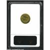 Image 2 : (1842-52) G$1 A.Bechtler Dollar, 27G. 21C.--Damaged, Bent--ANACS. AU Details, Net XF40. K-24, R.3. A