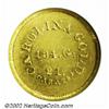 Image 2 : (1842-52) $5 A. Bechtler Five Dollar, 134G. 21C.--Damaged Rims--ANACS. AU Details, Net XF40. K-27, L
