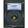 Image 1 : 1880 25C Indian Octagonal 25 Cents, BG-799J, R.5, MS65 PCGS. Well struck with radiant gold color and