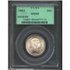 Image 1 : 1883 25C Hawaii Quarter MS66 PCGS. Breen-8033. The first 8 in the date is clearly repunched within t